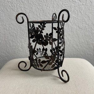 Metal Decorative Utensil Holder